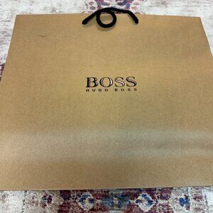 Hugo Boss Light Brown Empty Shopping/ Tote Bag In Great Shape!